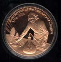 Joseph Priestley Oxygen Bicentennical Medal